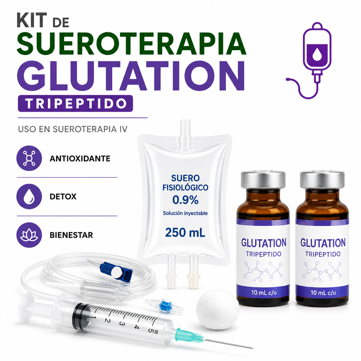 Kit de Sueroterapia Glutation Tripeptido